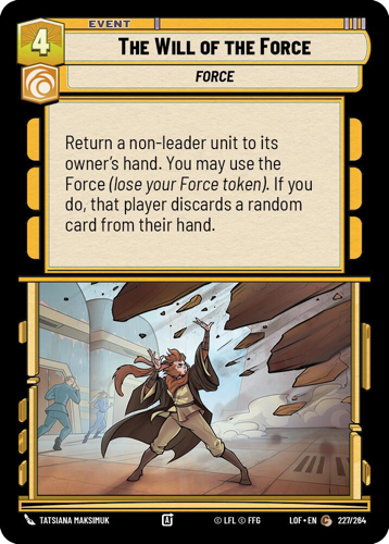 The Will of the Force