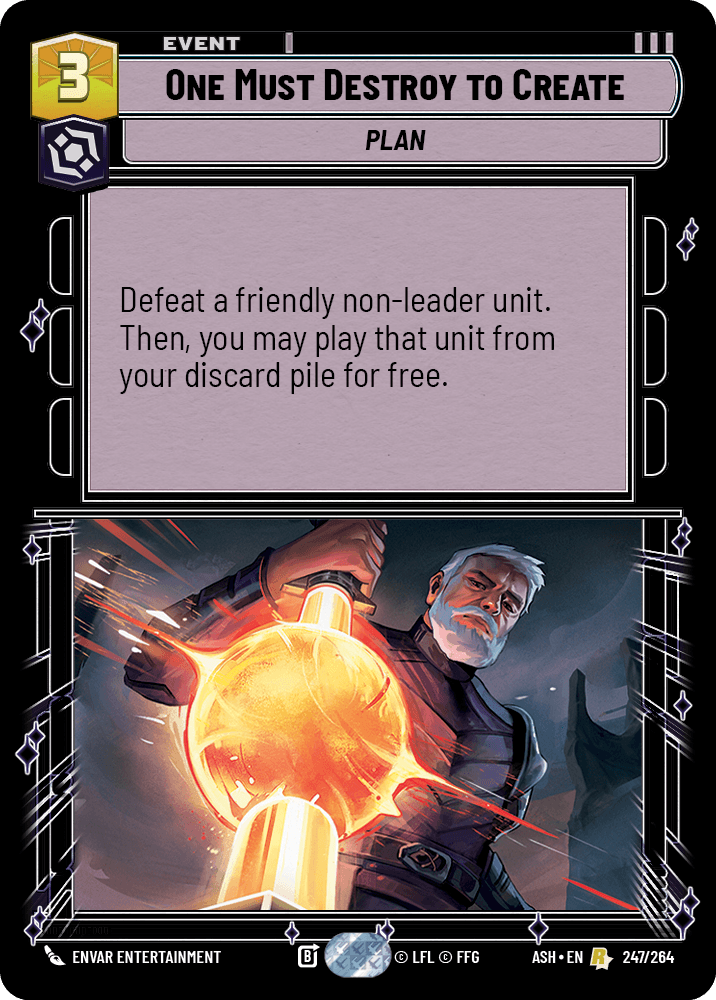 One Must Destroy to Create front