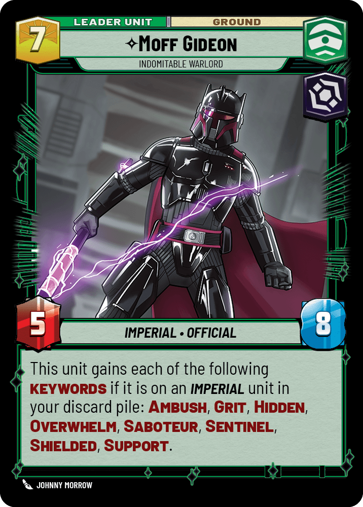 Moff Gideon deployed