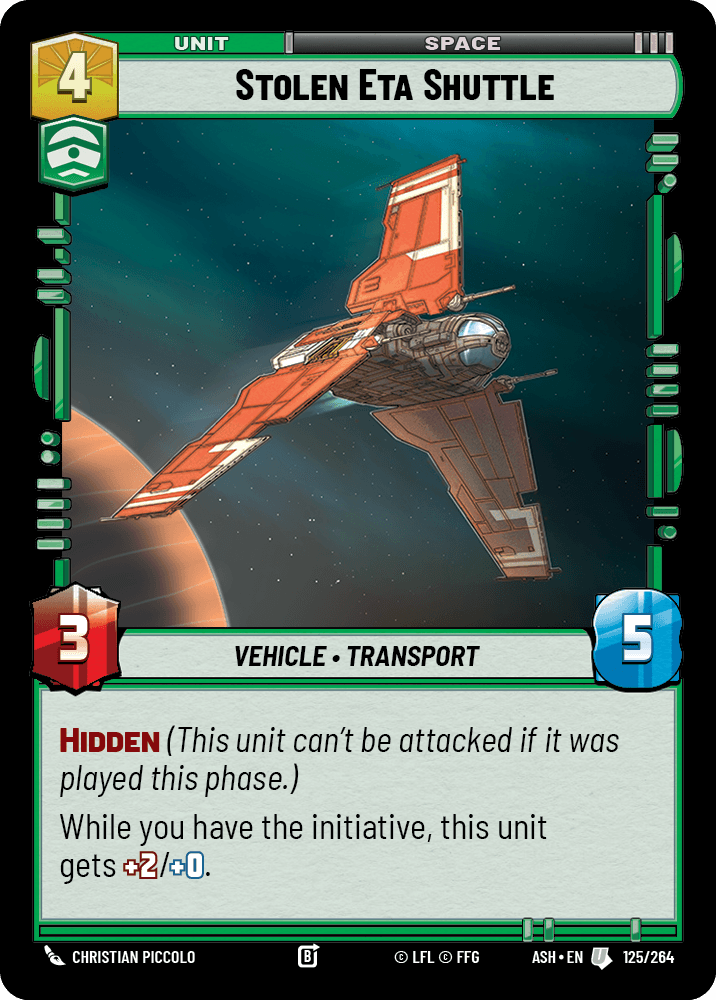 Stolen Eta Shuttle front