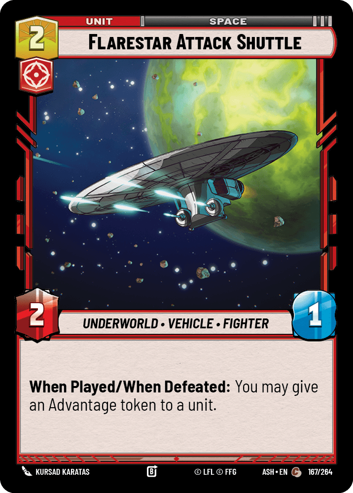 Flarestar Attack Shuttle front