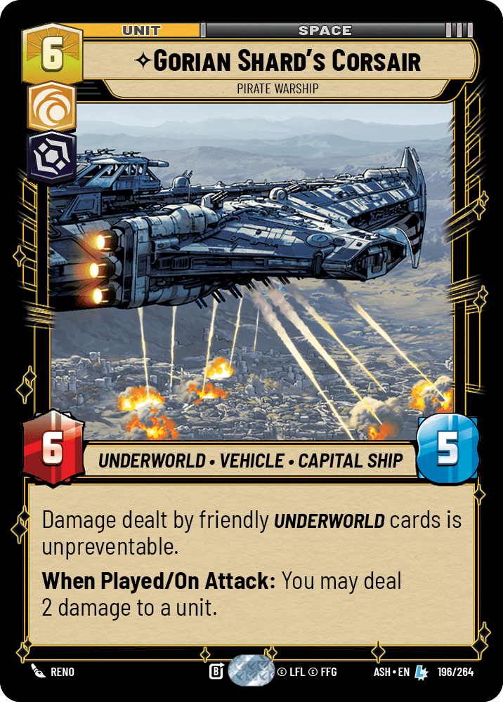 Gorian Shard's Corsair front