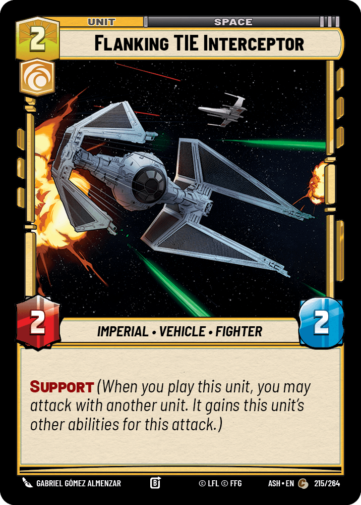 Flanking TIE Interceptor front