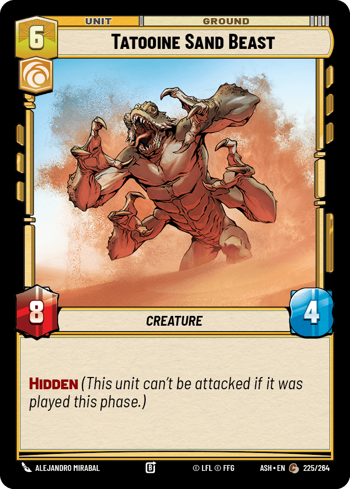 Tatooine Sand Beast front