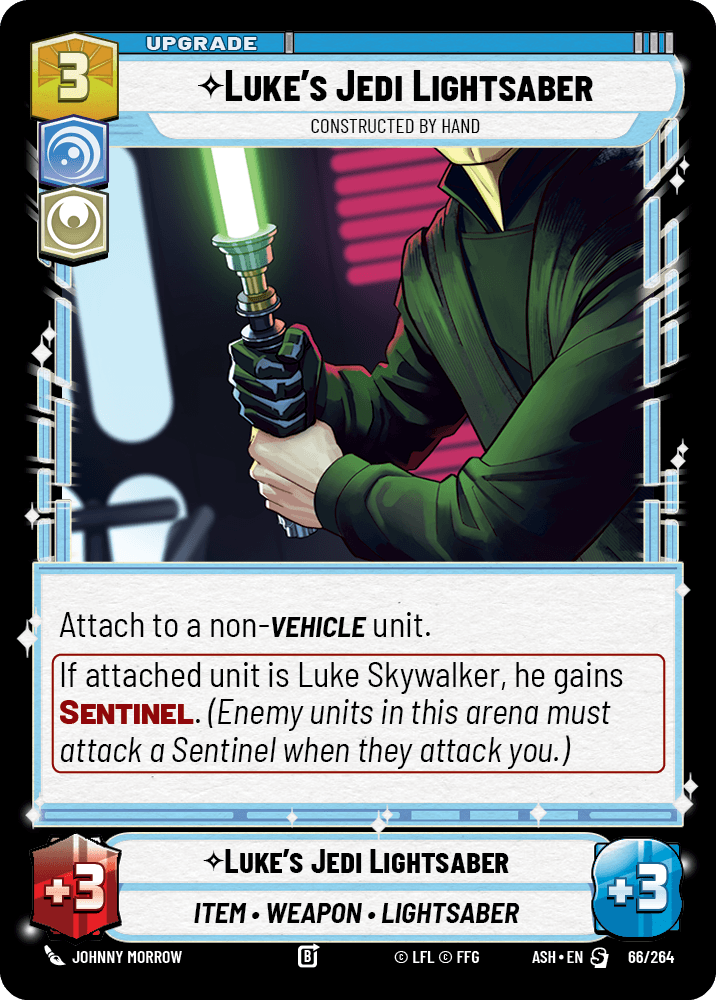 Luke's Jedi Lightsaber front