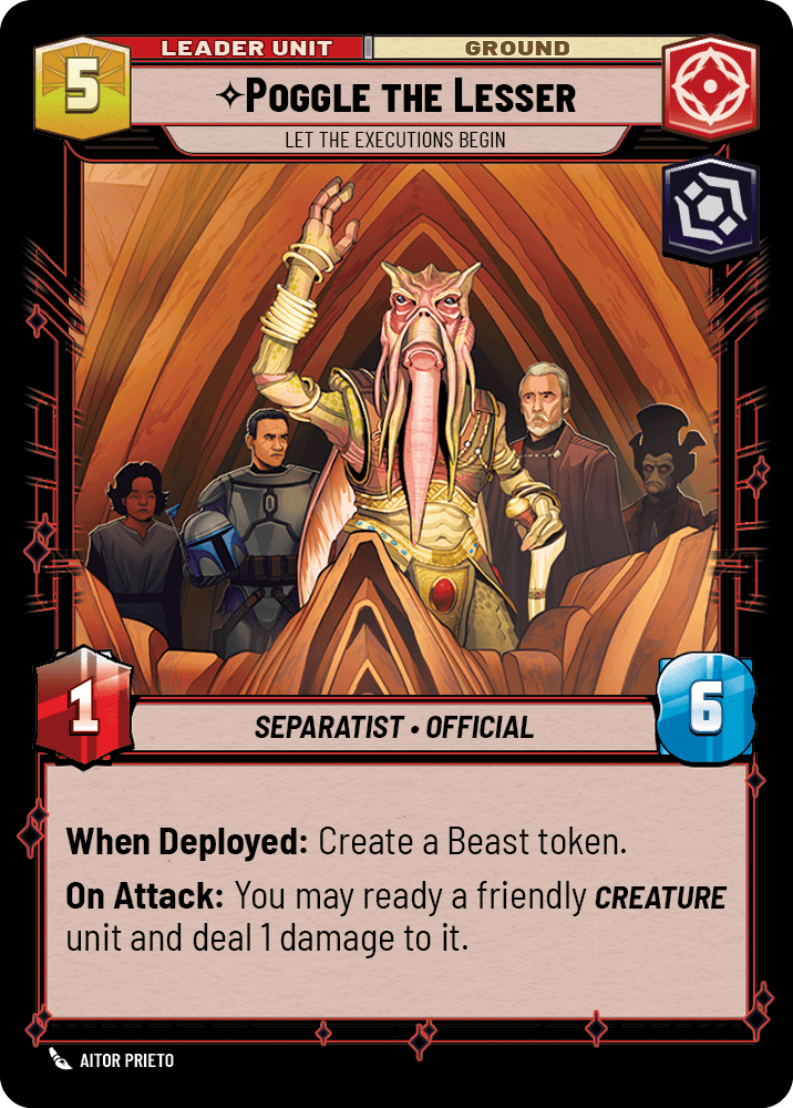 Poggle the Lesser deployed