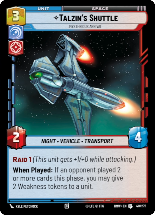 Talzin's Shuttle front