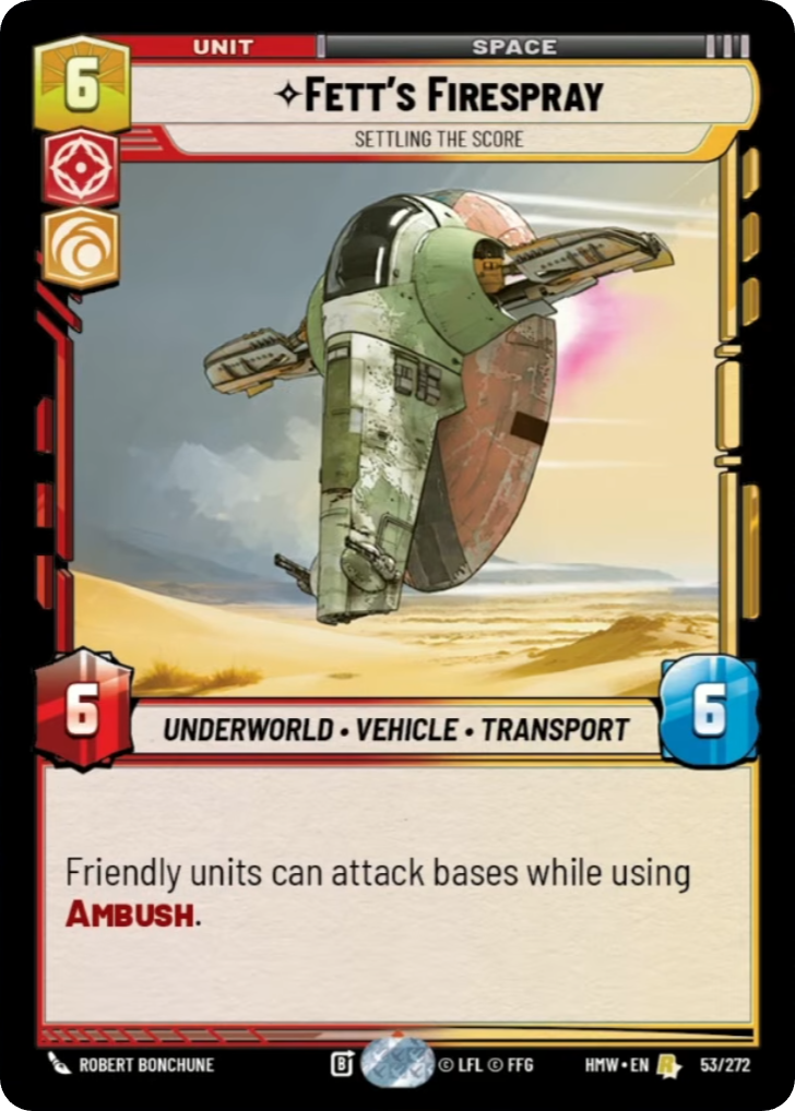 Fett's Firespray front
