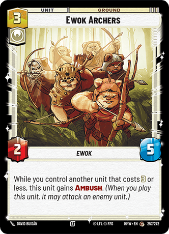 Ewok Archers front