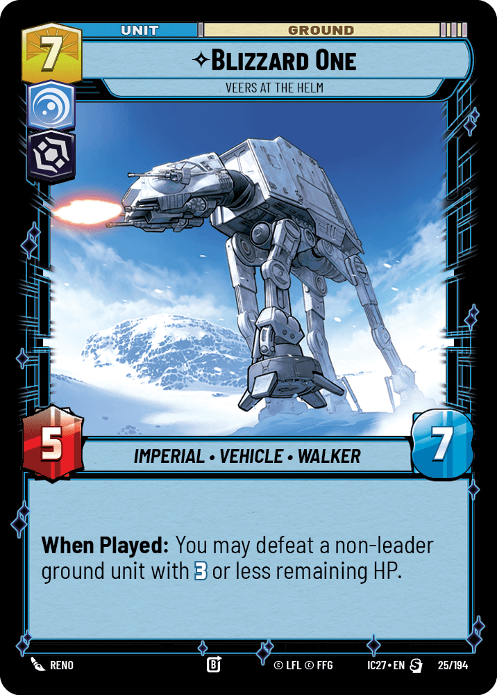 Blizzard One front