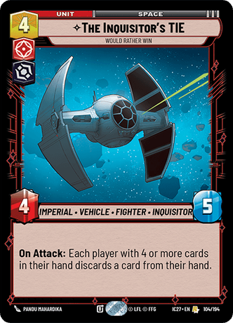 The Inquisitor's TIE front