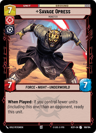 Savage Opress front