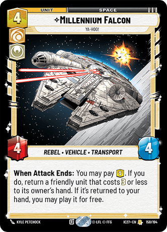 Millennium Falcon front