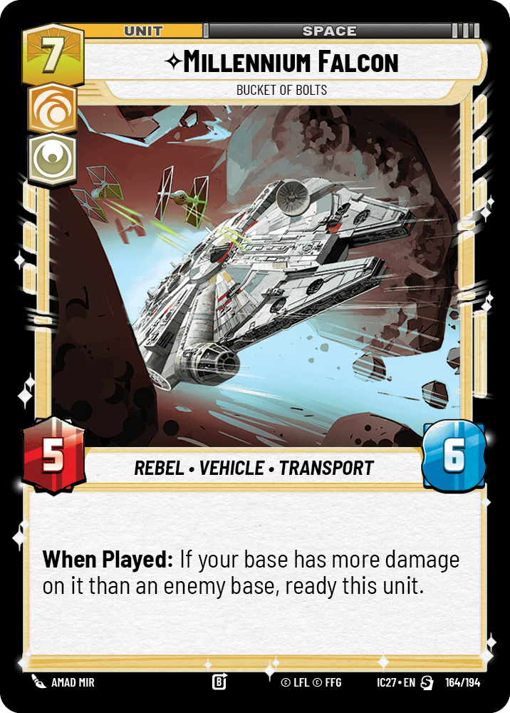 Millennium Falcon front