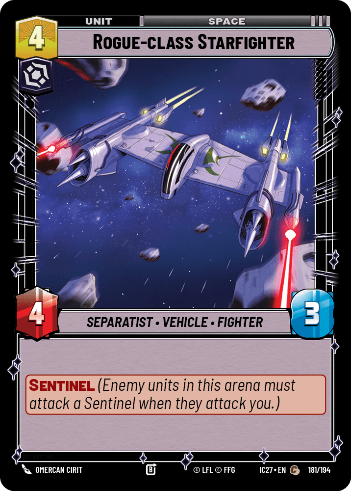 Rogue-class Starfighter front
