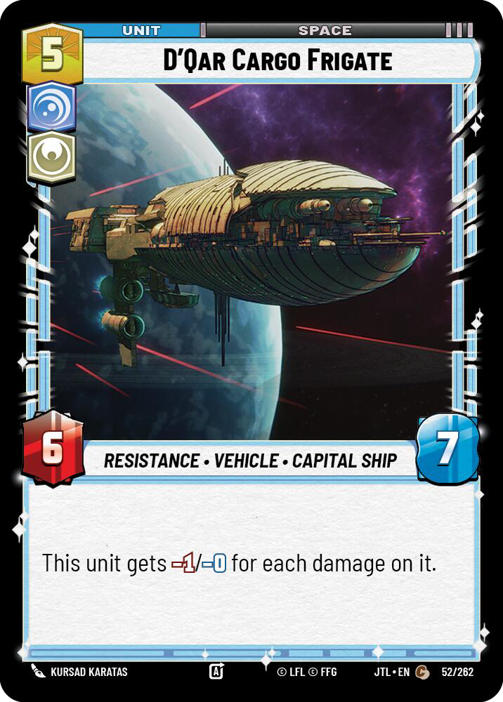 D'Qar Cargo Frigate front