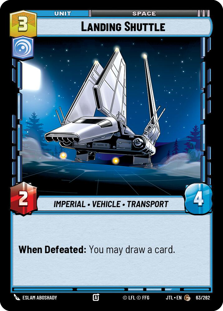 Landing Shuttle front