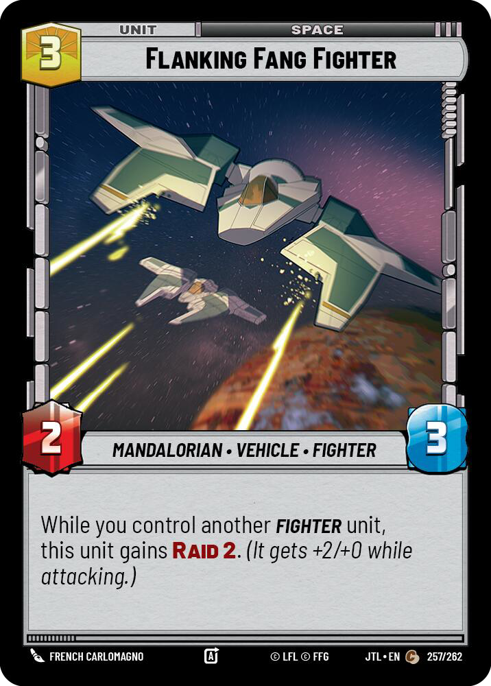 Flanking Fang Fighter front
