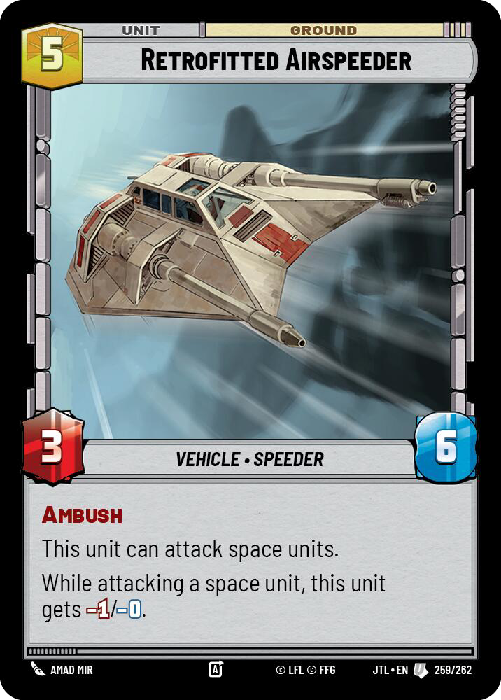 Retrofitted Airspeeder front