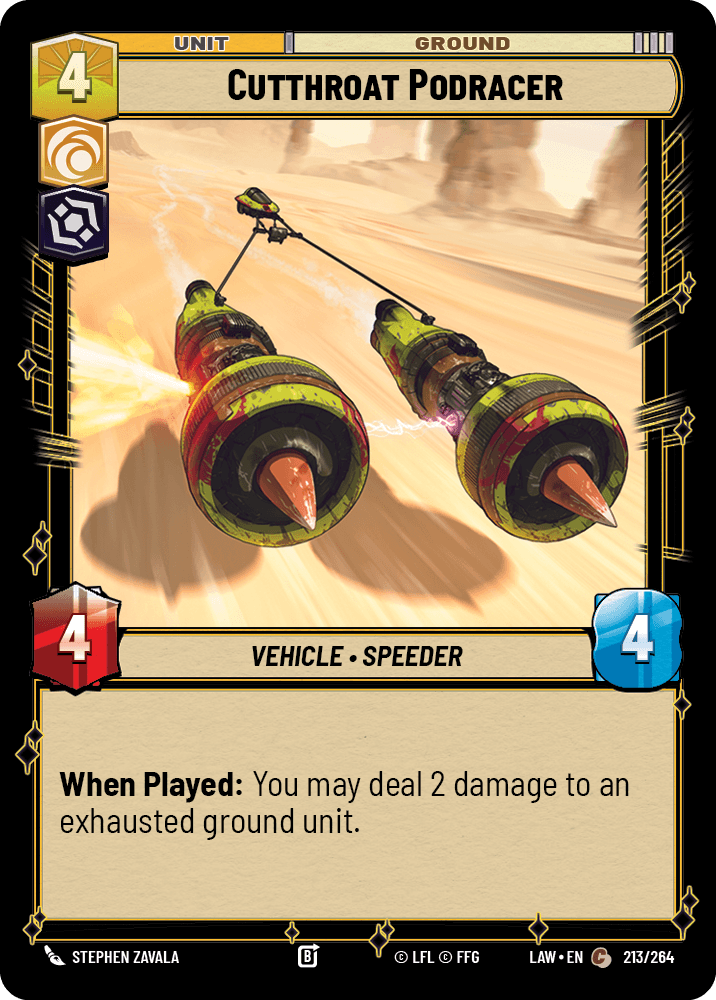 Cutthroat Podracer front