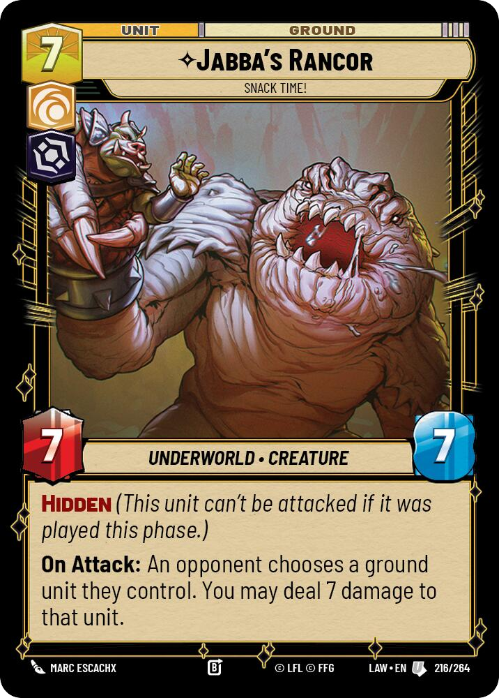 Jabba's Rancor front