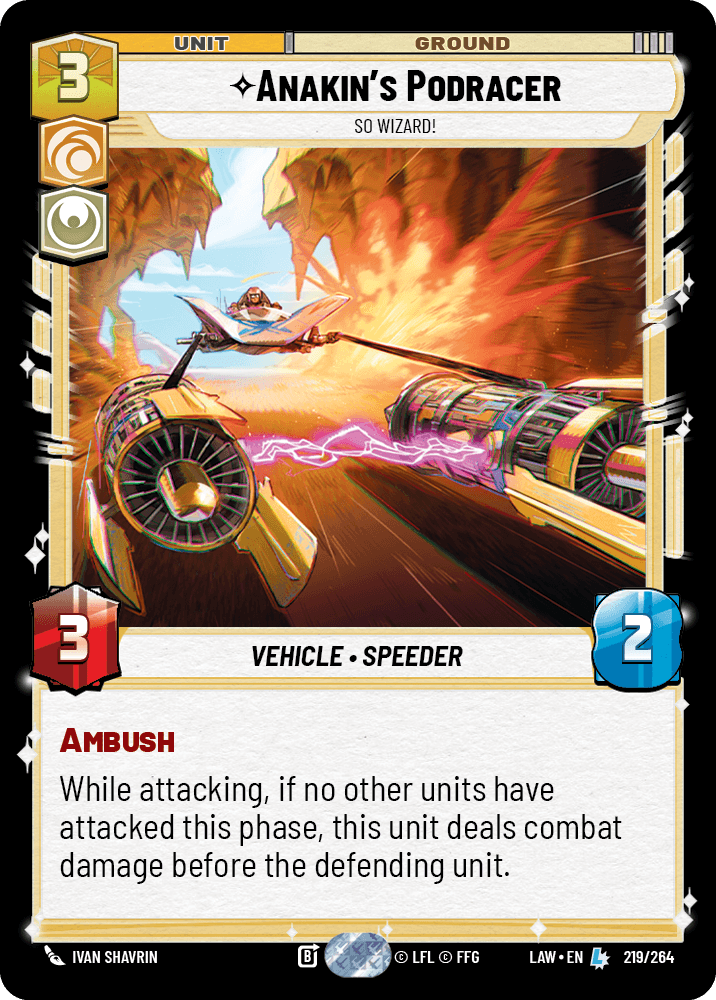 Anakin's Podracer front