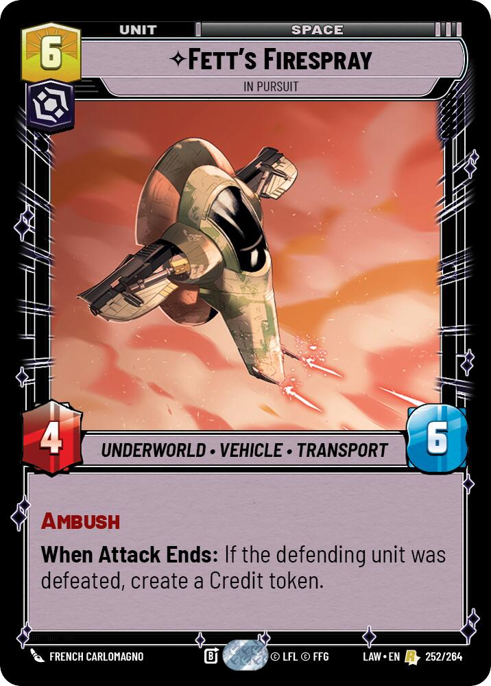 Fett's Firespray front
